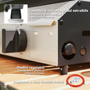 Piastra Barbecue a Gas 77x44,5x19 cm con 4 Bruciatori da 2,4 kw e Piano Antiaderente Argento  