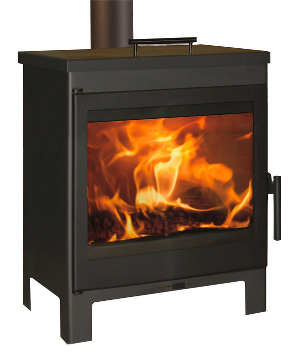Stufa a Legna 8 kW 72,6x53,7x47,7 cm Dover Nera prezzo