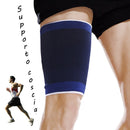 Set 2 fasce elastiche per Coscia unisex supporto tutore gamba sport