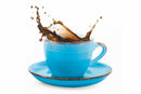 Set 6 Tazzine Caffè 90 ml in Gres Turchese con Piattino Villa d'Este Home Tivoli Baita Acqua