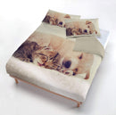 Copripiumino con Federe Stampato in Microfibra Lilli Varie Misure