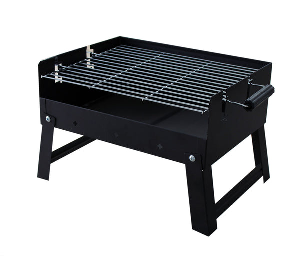 acquista Barbecue a Carbone 50,5x34,5x31,5 cm Pieghevole in Acciaio Adventure Nero
