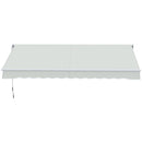 Tenda da Sole a Bracci Regolabile 200x295 cm in Alluminio e Poliestere Crema