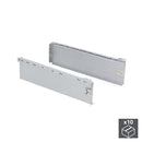 Kit Cassetto per Cucina Ultrabox H150 mm P 350 mm Acciaio Grigio Metallizzato 10 Pezzi Emuca