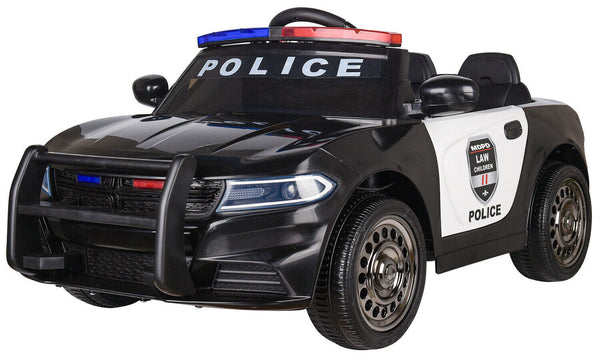 online Macchina Elettrica Polizia per Bambini 12V Babyfun Police Nera