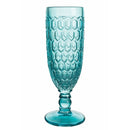 Set 6 Bicchieri da Champagne Geometrie in Vetro VdE Tivoli 1996 6 Colori Differenti