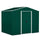 Casetta Box da Giardino Porta Attrezzi 236x174x190 cm con Porte Scorrevoli in Acciaio Verde