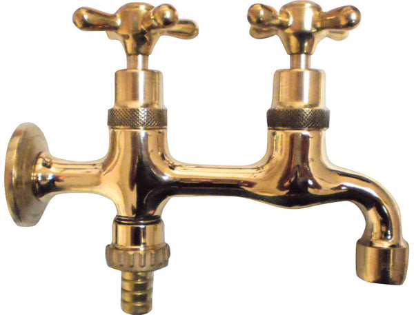 sconto Rubinetto Doppio per Fontana da Giardino in Ottone Morelli Tandem