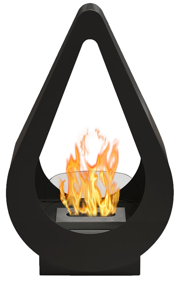 Camino a Bioetanolo da Pavimento 68,8x42 cm Karlsen Pisa Nero prezzo