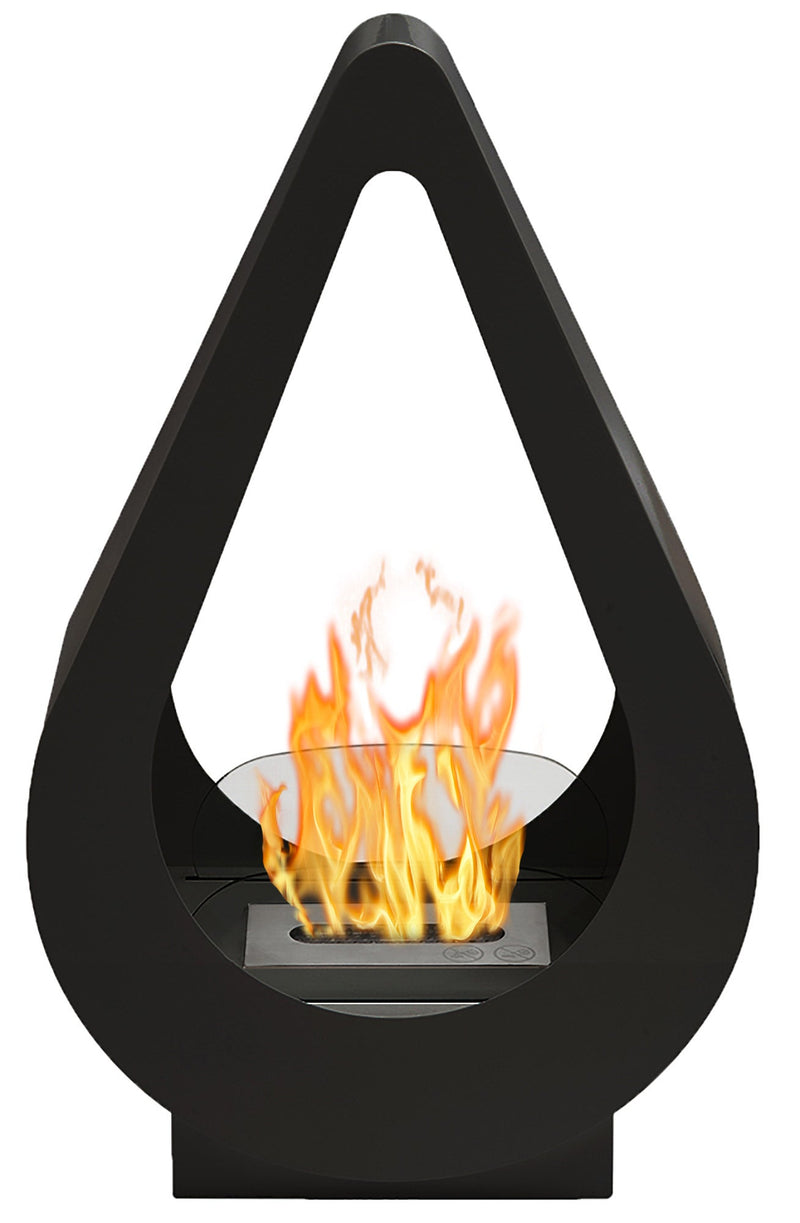 Camino a Bioetanolo da Pavimento 68,8x42 cm Karlsen Pisa Nero