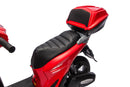 Scooter Elettrico per Bambini Licenza Ufficiale Honda SH125 12V con Ruote EVA e Sedile Pelle Rosso