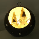 Sfera metallo led blu cm Ø22xh22