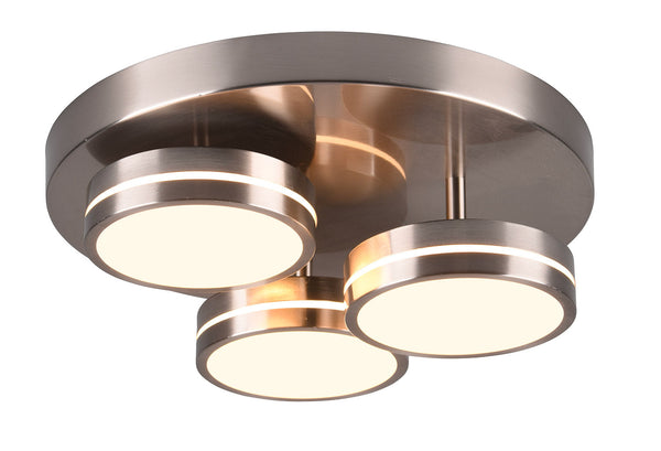 Plafoniera da Interno a LED in Metallo Nichel Satinato prezzo