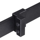 Binario per Porte Scorrevoli con Kit di Accessori in Acciaio al Carbonio 200x4x0.6 cm 