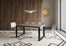 Tavolo Allungabile 160-420x90x77 cm Tecno Premium Tortora Telaio Antracite 