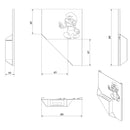 Camino a Bioetanolo da Parete 65x90 cm Flig Honolulu Puffi