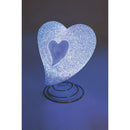 Lampada Cuore 15x5x15 cm con Led Bianco Caldo e Multicolor