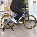 Rullo Pieghevole per Bicicletta Allenamento in Casa in Metallo Nero
