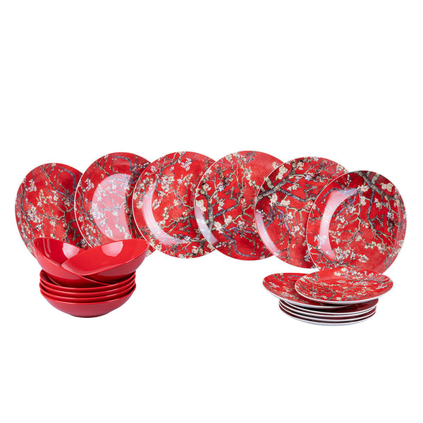 Servizio Piatti 18 Pezzi in New Bone China e Gres VdE Tivoli 1996 Japanese Dream acquista