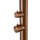 Doccia da Giardino 228,9x18x25 cm con Soffione e Lavapiedi Sined Quartu Oro rosa