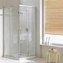Box Doccia Angolare 2 Ante Scorrevoli in Cristallo Trasparente 6mm H198 Fosterberg Odense Varie Misure