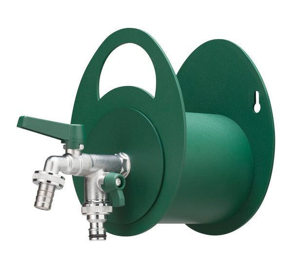 sconto Portatubo da Muro in Metallo con Rubinetto a Doppia Uscita Belfer 42/MU Verde