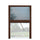 Zanzariera a Plisse per Finestra 135x160 cm Riducibile Marrone