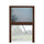 Zanzariera a Plisse per Finestra 135x160 cm Riducibile Marrone