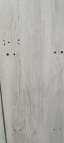 Mobile TV 1 Anta e Mensola 48x35,6x180 cm in MDF Fiona Bianco e Grigio Seconda Scelta