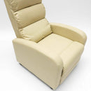 Poltrona Relax Reclinabile Manuale 69x91x102 cm in Similpelle Beige