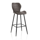 Set 2 Sgabelli 44,5x46x107,5 cm in Similpelle Marrone