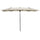 Ombrellone Doppio 150x295x170-214 cm Inclinabile e Regolabile in Poliestere e Metallo Crema