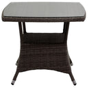 Set Salotto da Giardino Divano Angolare in Polyrattan Atlanta Grigio