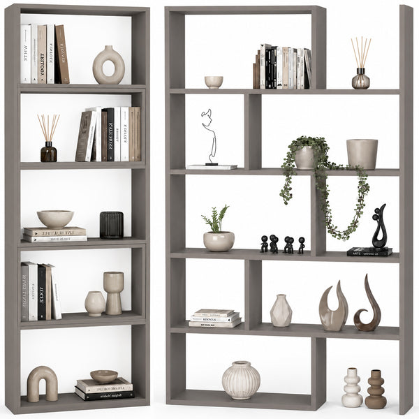 acquista Libreria Modulare Apribile 72x22x200 cm Scaffale Libri Componibile in Legno
