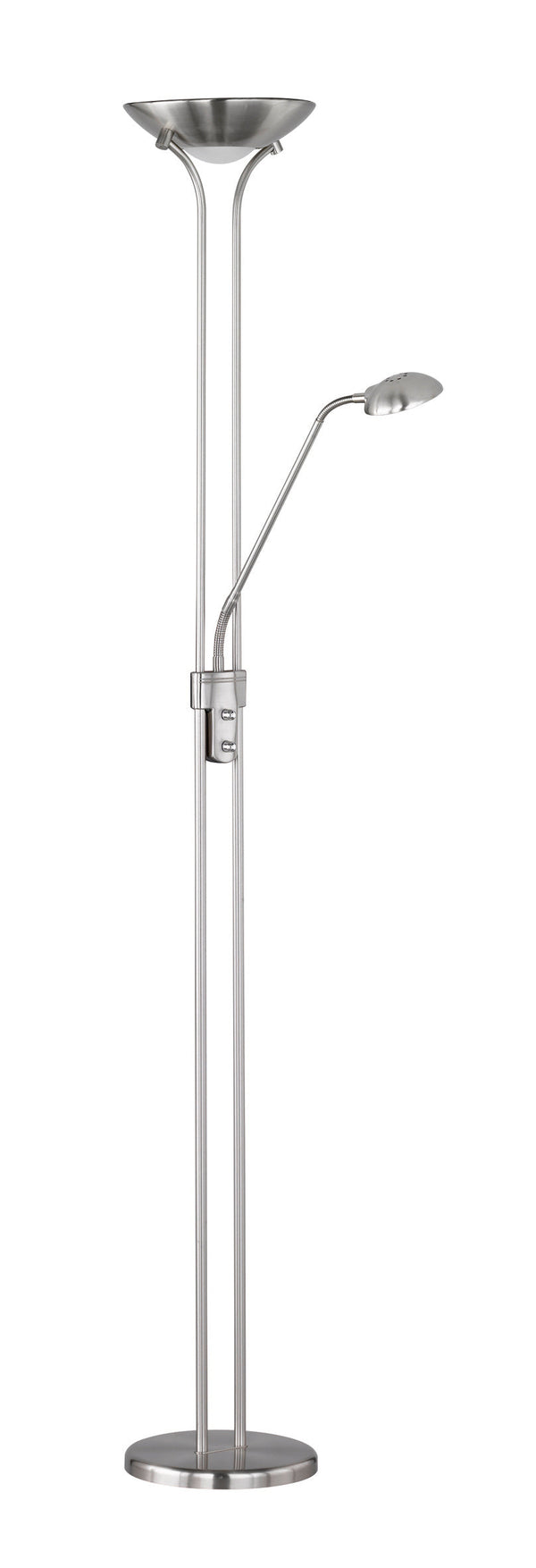 acquista Piantana da Interno a LED in Metallo Nickel Opaco