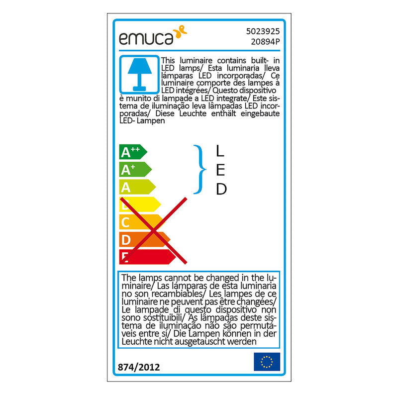 Lampada LED a Batteria Ricaricabile Sotto Pensile con Sensore di Movimento 1W Luce Bianca Naturale Emuca