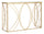 Console Exy 120x40x80 cm in Ferro e Specchio Oro e Argento
