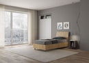 Letto Singolo Demas Testata Inclinata  Quercia Varie Misure