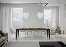  Tavolo Allungabile 200-304x90x77 cm Flame Noce Telaio Antracite