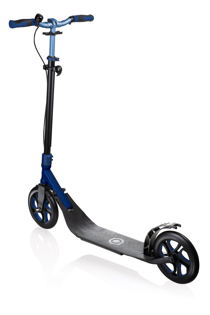 Monopattino 2 Ruote in Alluminio Globber One Nl 230 Ultimate Nero e Blu Colbalto