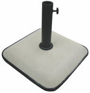 Base per Ombrellone da Giardino Ø50 45x45 cm 25 Kg in Ferro Soriani Bianca