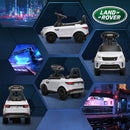 Macchina Elettrica per Bambini Licenza Land Rover Discovery 6V Velocità 3km/h Bianco 
