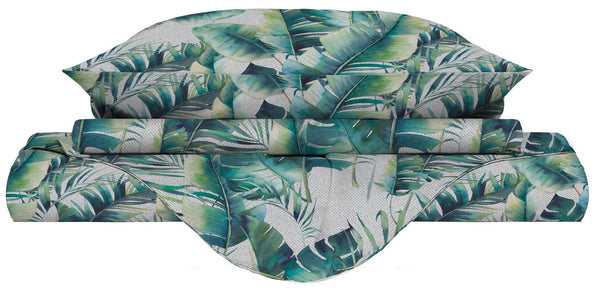 Copripiumino con Federe Stampato in Microfibra Maui Varie Misure sconto