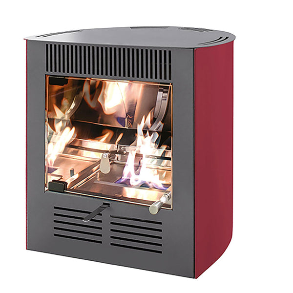 Stufa a Bioetanolo da Interno Mini Ruby 45x31x48,5 cm 2300W 1,5L Fiamma Statica Bordeaux prezzo