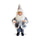 Pupazzo Babbo Natale H40 cm con Minilucciole Grigio