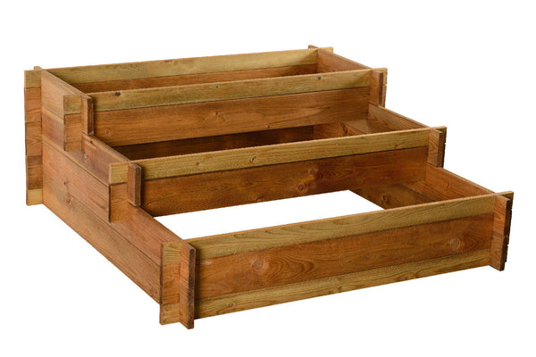 acquista Letto per Orto Fioriera Rialzato 120x120x40 cm in Legno