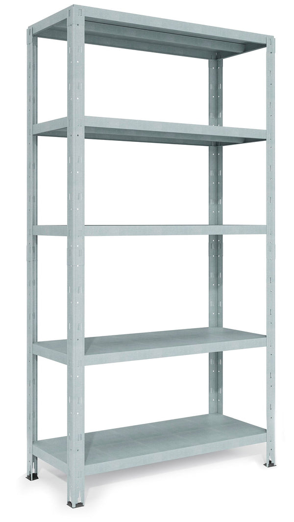 Scaffale in Metallo ad Incastro 5 Ripiani 100x40xh188 cm Crosser Firenze Zincato online