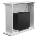 Camino a Bioetanolo da Pavimento 117x37x100 cm Carter Bianco