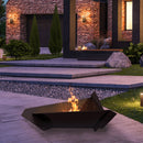 Braciere da Esterno a Legna in Acciaio 71x63,5x17,6 cm Flig Austin Triangolo Nero