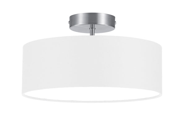 Plafoniera da Interno Attacco E14 in Metallo Nichel Opaco acquista